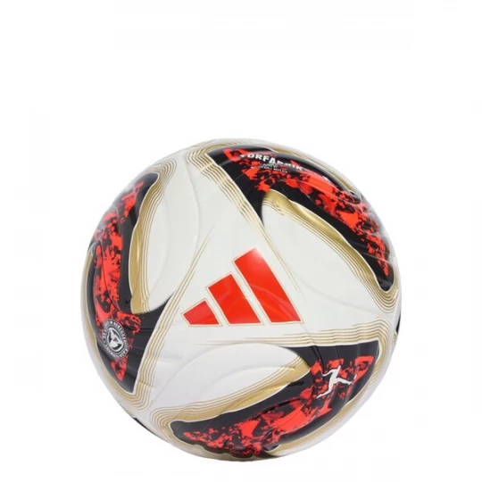 Foto van product ADIDAS PERFORMANCE Bal 'Bundesliga 26 / 27 Torfabrik' ombergrijs / rood / zwart / wit