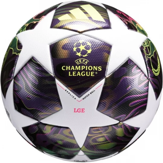 Foto van product ADIDAS PERFORMANCE Bal 'UEFA Champions League Final' lichtgroen / neonroze / zwart / wit