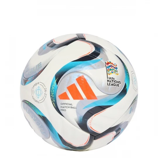 Foto van product ADIDAS PERFORMANCE Bal 'UEFA Nations League 26 / 27 Pro' azuur / opaal / donkeroranje / offwhite