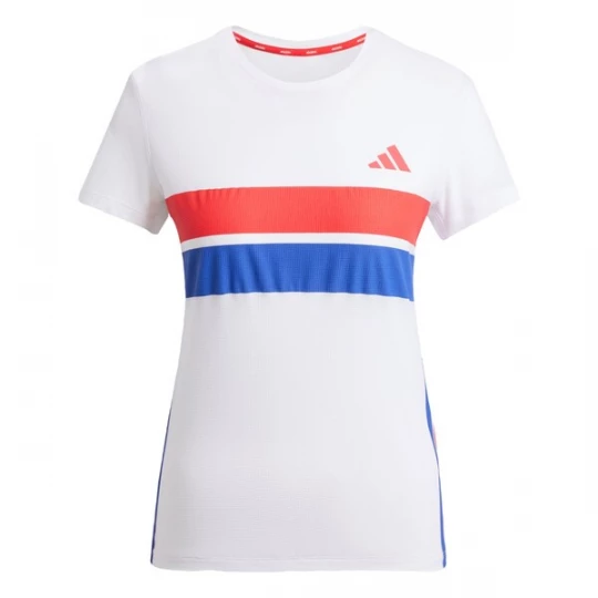 Foto van product ADIDAS PERFORMANCE Functioneel shirt 'Adizero Retro' blauw / lichtrood / wit
