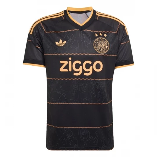 Foto van product ADIDAS PERFORMANCE Functioneel shirt 'Ajax Amsterdam 26 / 27' abrikoos / zwart