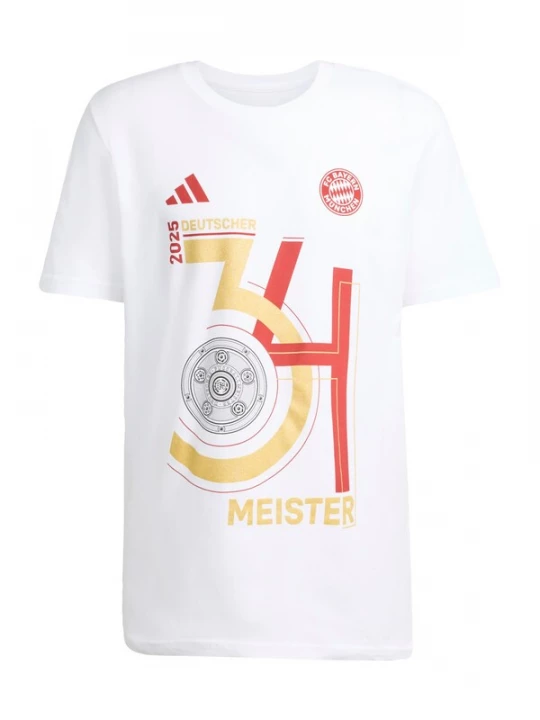 Foto van product ADIDAS PERFORMANCE Functioneel shirt 'Deutscher Meister 2025' bruin / geel / donkerrood / wit