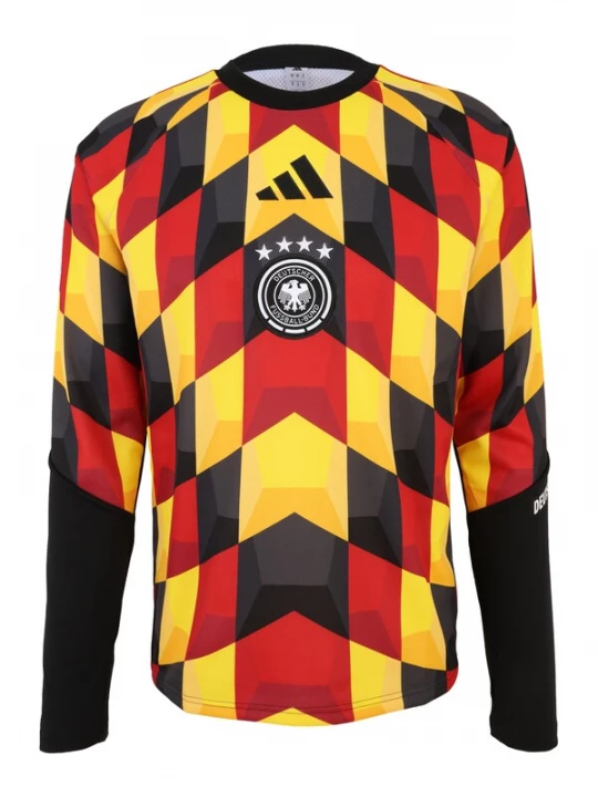Foto van product ADIDAS PERFORMANCE Functioneel shirt 'DFB PRE' geel / rood / zwart