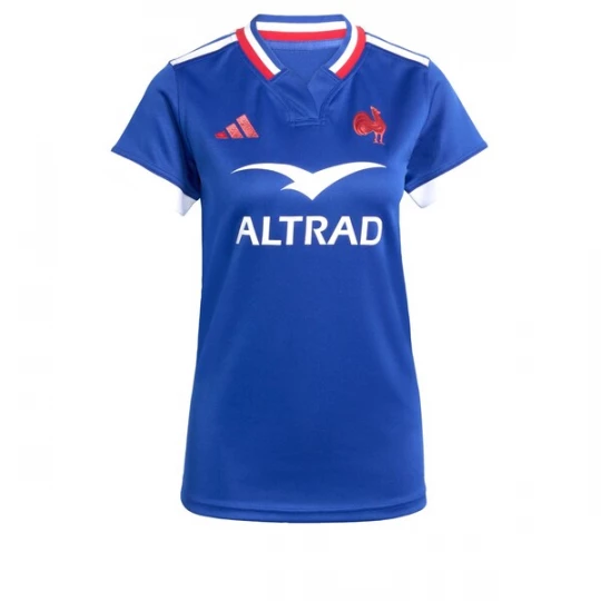 Foto van product ADIDAS PERFORMANCE Functioneel shirt 'France Rugby Home Womens' blauw / knalrood / wit