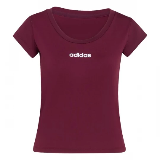 Foto van product ADIDAS PERFORMANCE Functioneel shirt 'Hyperglam' wijnrood / wit