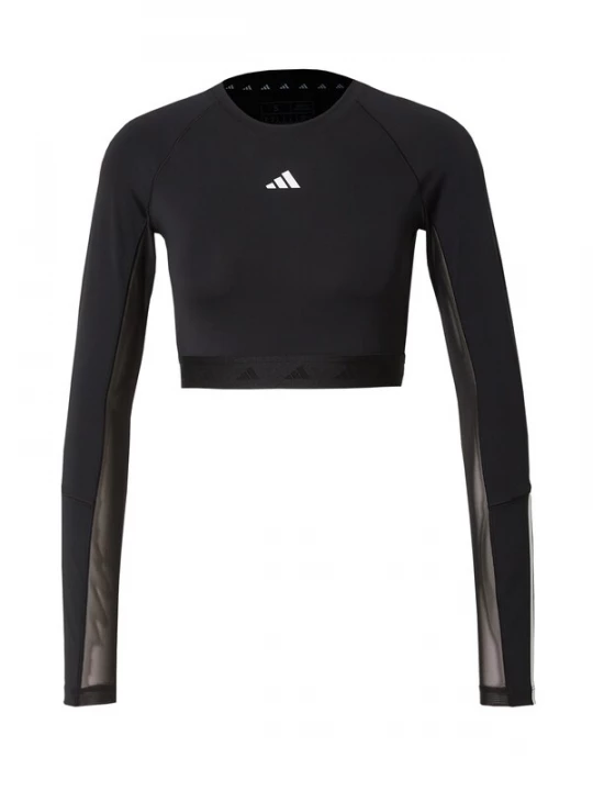 Foto van product ADIDAS PERFORMANCE Functioneel shirt 'Hyperglam' zwart / wit
