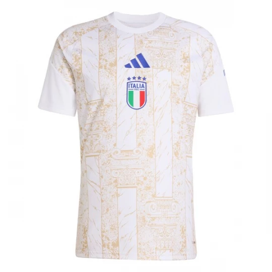 Foto van product ADIDAS PERFORMANCE Functioneel shirt 'Italien 26 Pre-Match' donkerbeige / blauw / rood / wit