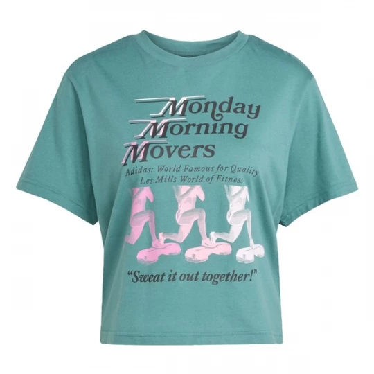 Foto van product ADIDAS PERFORMANCE Functioneel shirt 'Les Mills Movers' riet / rosa / zwart / wit