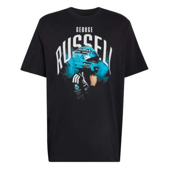 Foto van product ADIDAS PERFORMANCE Functioneel shirt 'Mercedes - AMG Petronas Formula 1 Team George Russell' beige / azuur / zwart / wit