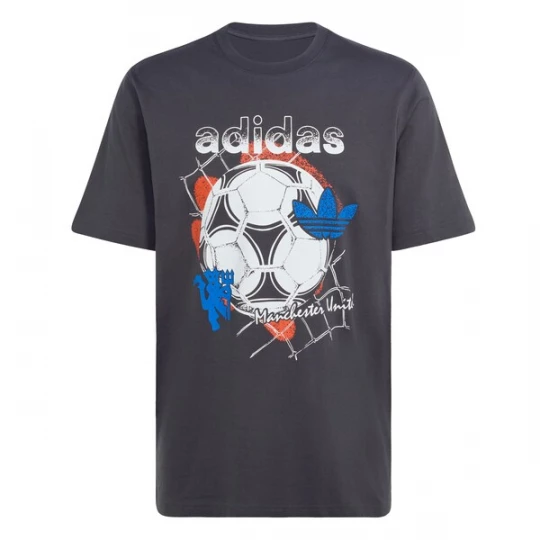 Foto van product ADIDAS PERFORMANCE Functioneel shirt 'MUFC' blauw / lichtrood / black denim / wit