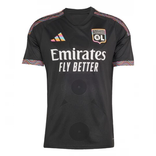 Foto van product ADIDAS PERFORMANCE Functioneel shirt 'Olympique Lyonnais 26 / 27' lichtblauw / lichtroze / zwart / wit