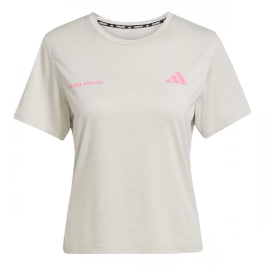 Foto van product ADIDAS PERFORMANCE Functioneel shirt 'Own The Run' lichtgrijs / lichtroze