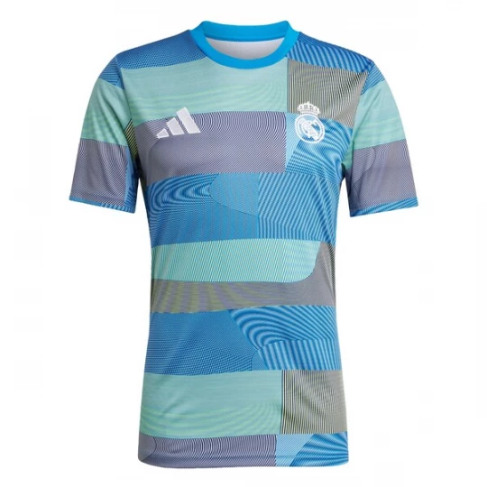 Foto van product ADIDAS PERFORMANCE Functioneel shirt 'Real Madrid Prematch 2025 / 2026' azuur / grijs / lichtgroen / wit