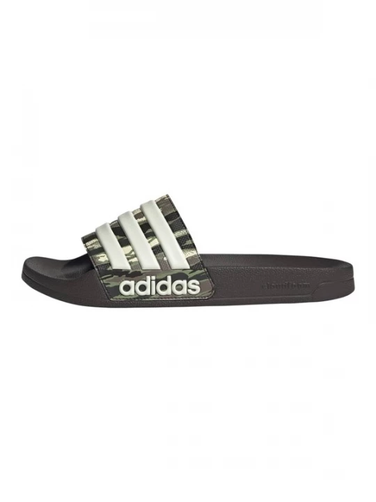 Foto van product ADIDAS PERFORMANCE Muiltjes 'Adilette' donkerbruin / olijfgroen / zwart / wit