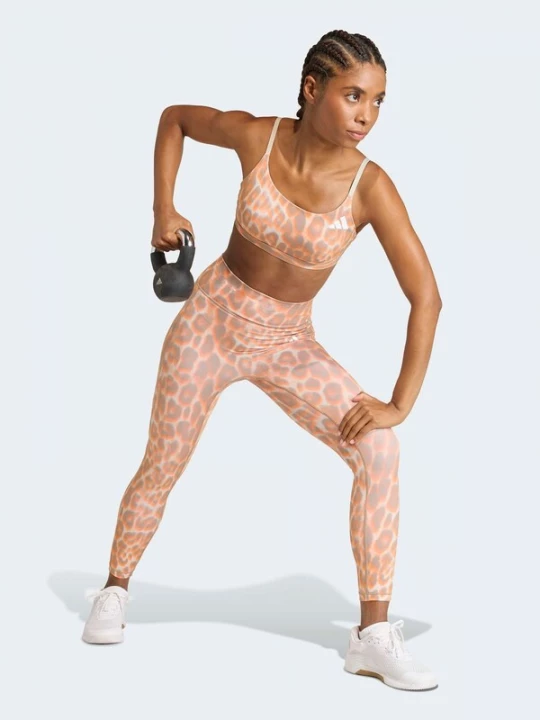 Foto van product ADIDAS PERFORMANCE Sportbroek 'OPT ESS' taupe / oranje / wit