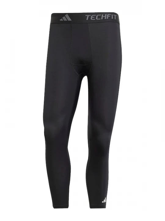 Foto van product ADIDAS PERFORMANCE Sportbroek 'Techfit Compression' lichtgrijs / zwart / wit