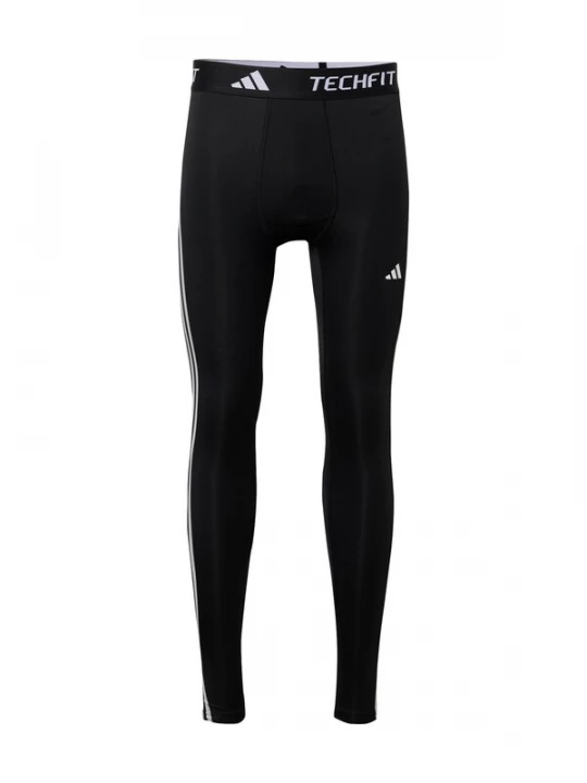 Foto van product ADIDAS PERFORMANCE Sportbroek 'TECHFIT Compression Training 3-Stripes Long' zwart / offwhite