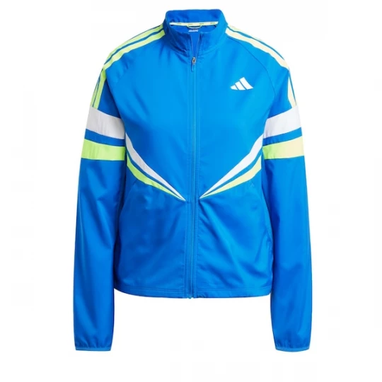 Foto van product ADIDAS PERFORMANCE Sportjas 'Adizero' azuur / lichtgroen / wit