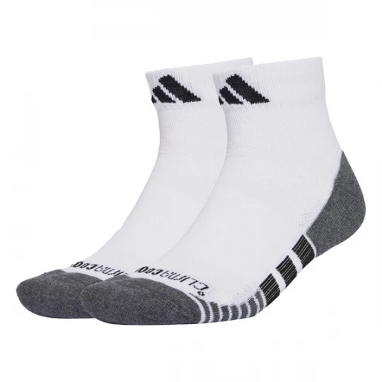 Foto van product ADIDAS PERFORMANCE Sportsokken 'Performance CLIMACOOL Cushioned Quarter 3-Pack' grijs gemêleerd / zwart / wit