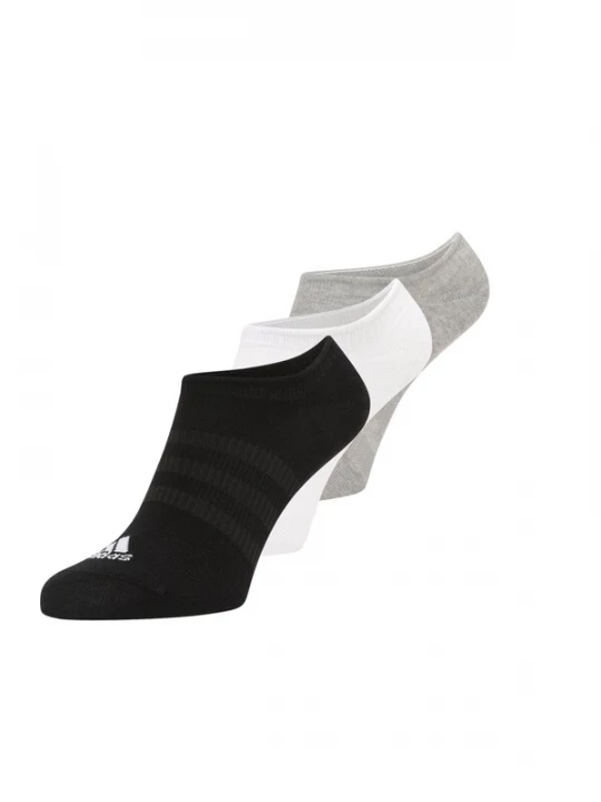 Foto van product ADIDAS PERFORMANCE Sportsokken 'Thin and Light No-Show 3 Pairs' grijs gemêleerd / zwart / wit