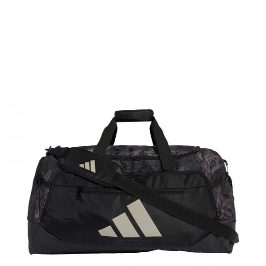 Foto van product ADIDAS PERFORMANCE Sporttas 'TRAINING DEFENDER GRAPHIC DUFFLE BAG' beige / zwart