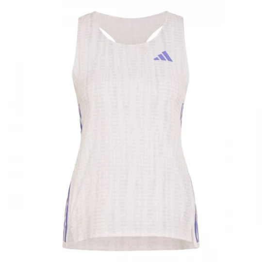 Foto van product ADIDAS PERFORMANCE Sporttop 'Adizero' lichtgrijs / lila / wit