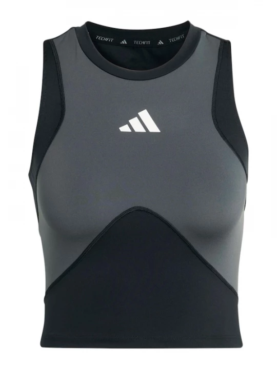 Foto van product ADIDAS PERFORMANCE Sporttop donkergrijs / zwart / wit