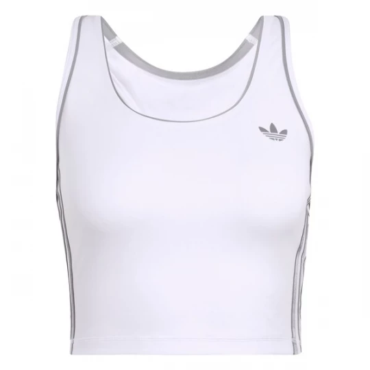 Foto van product ADIDAS PERFORMANCE Sporttop zilvergrijs / wit