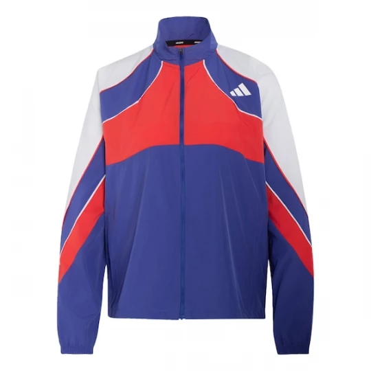 Foto van product ADIDAS PERFORMANCE Trainingsjack 'Adizero Archive' enziaan / lichtgrijs / rood