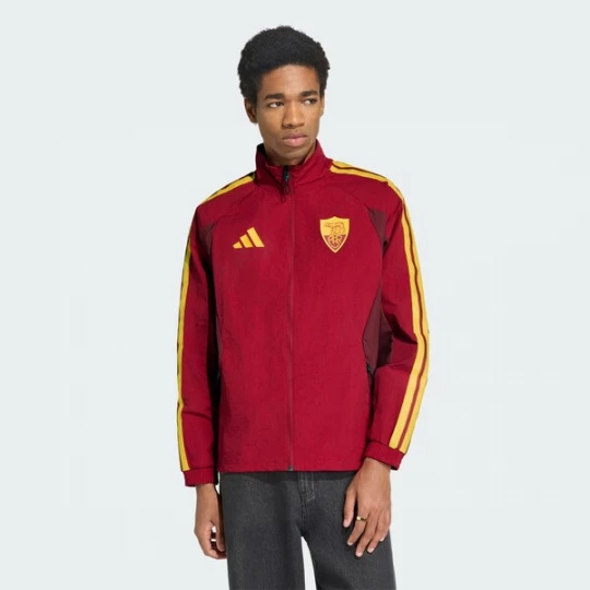 Foto van product ADIDAS PERFORMANCE Trainingsjack 'AS Rom Anthem' geel / rood / bordeaux