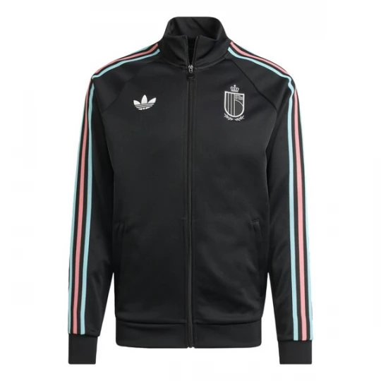 Foto van product ADIDAS PERFORMANCE Trainingsjack 'Belgien' turquoise / oudroze / zwart / wit