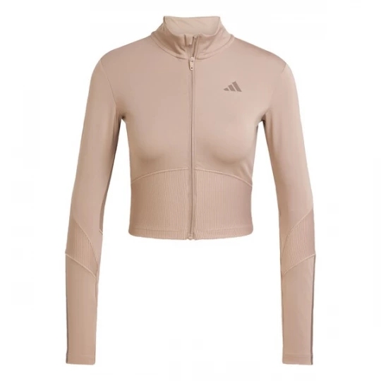 Foto van product ADIDAS PERFORMANCE Trainingsjack 'Hyperglam' bruin / cappuccino