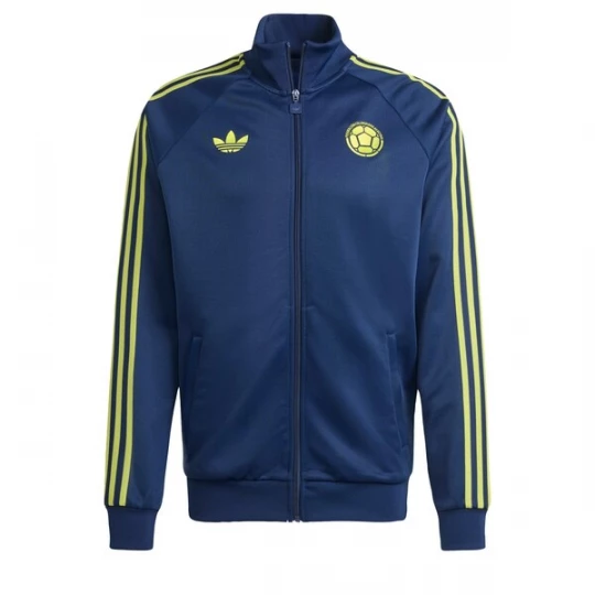Foto van product ADIDAS PERFORMANCE Trainingsjack 'Kolumbien' donkerblauw / neongeel