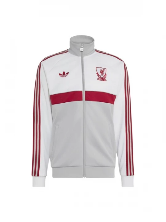 Foto van product ADIDAS PERFORMANCE Trainingsjack 'LFC OG' lichtgrijs / purper / wit