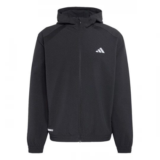 Foto van product ADIDAS PERFORMANCE Trainingsjack 'Tech Apparel' antraciet / zwart / wit