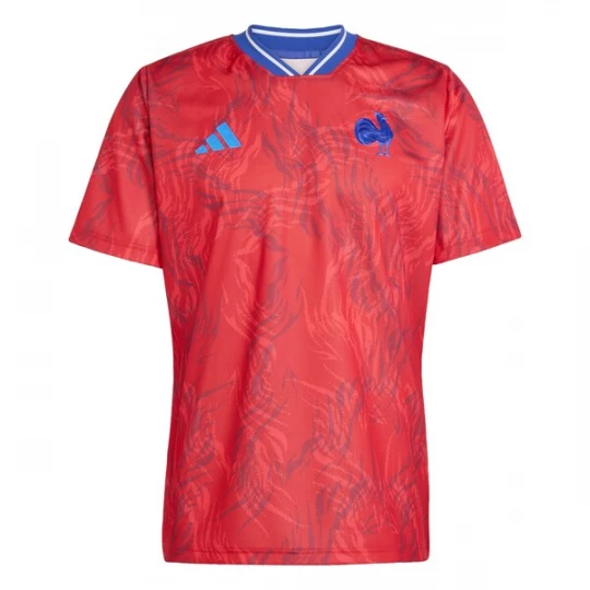 Foto van product ADIDAS PERFORMANCE Tricot 'Frankreich Rugby Prematch' blauw / donkerblauw / rood / wit
