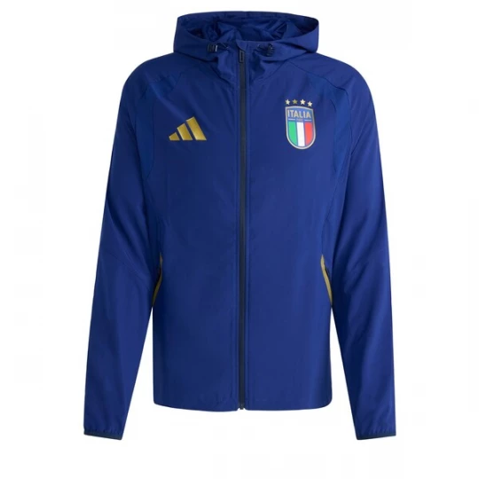 Foto van product ADIDAS PERFORMANCE Tussenjas 'Italy Tiro Travel Full Zip' blauw