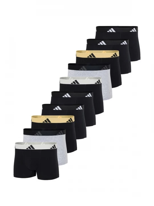 Foto van product ADIDAS SPORTSWEAR Boxershorts ' Active Flex Cotton ' lichtgrijs / grijs gemêleerd / zwart