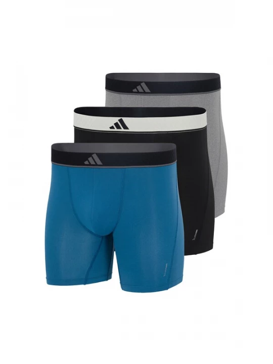 Foto van product ADIDAS SPORTSWEAR Boxershorts ' Active Micro Flex ' blauw / lichtgrijs / zwart