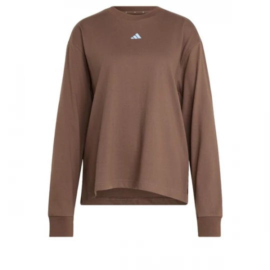 Foto van product ADIDAS SPORTSWEAR Functioneel shirt '3 Stripes Studio' lichtblauw / bruin