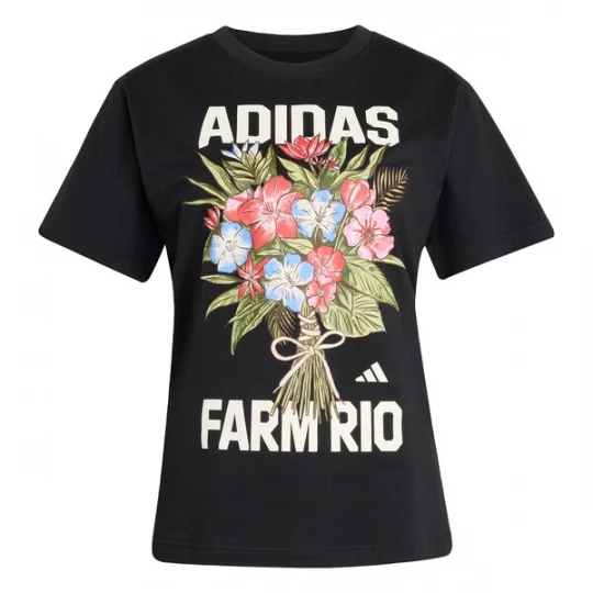 Foto van product ADIDAS SPORTSWEAR Functioneel shirt 'Adidas x Farm Rio' lichtgroen / framboos / zwart / wit