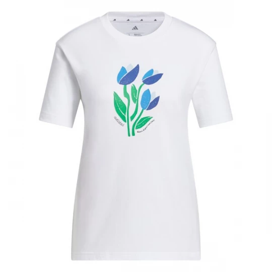 Foto van product ADIDAS SPORTSWEAR Functioneel shirt 'Bloom At Your Own Pace' azuur / riet / zwart / wit