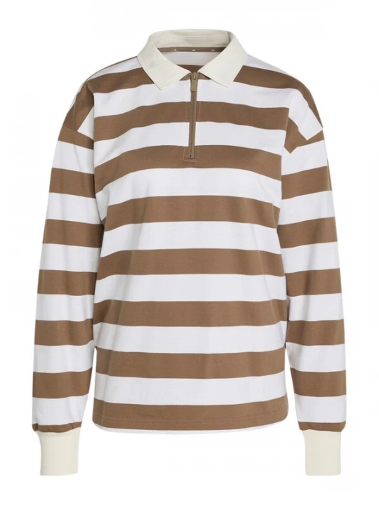 Foto van product ADIDAS SPORTSWEAR Functioneel shirt 'Essentials Contemporary' mokka / wit