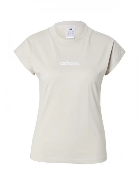 Foto van product ADIDAS SPORTSWEAR Functioneel shirt 'Essentials Linear' pastelgroen / offwhite
