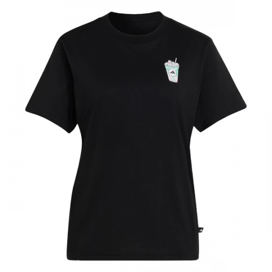 Foto van product ADIDAS SPORTSWEAR Functioneel shirt 'Food' lichtblauw / rosa / zwart