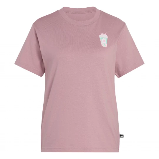 Foto van product ADIDAS SPORTSWEAR Functioneel shirt 'Food' turquoise / mauve / rosa / wit