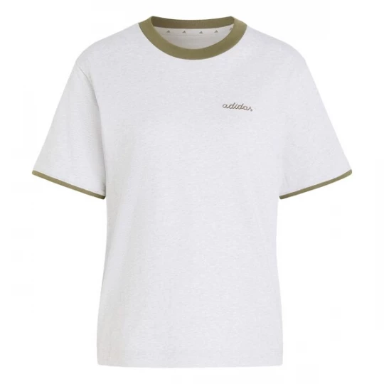 Foto van product ADIDAS SPORTSWEAR Functioneel shirt 'Seasonal Essentials Colorpop' grijs gemêleerd / olijfgroen