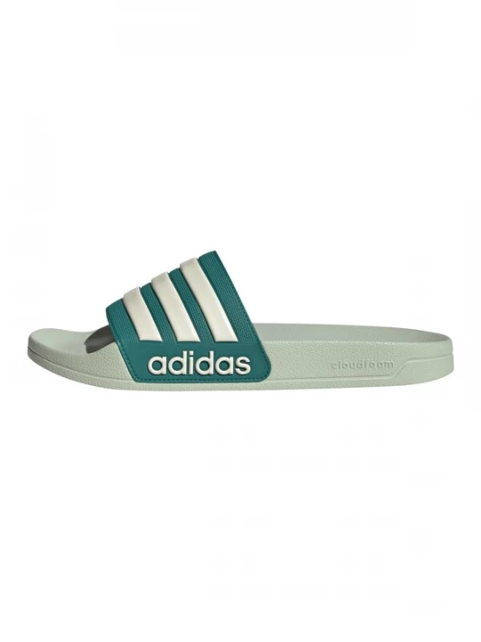 Foto van product ADIDAS SPORTSWEAR Muiltjes 'Adilette Shower' smaragd / wit