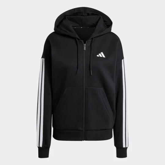 Foto van product ADIDAS SPORTSWEAR Sportief sweatvest 'Essentials' zwart / wit