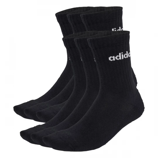 Foto van product ADIDAS SPORTSWEAR Sportsokken 'Linear Crew Cushioned 6 Pair Pack' zwart / wit